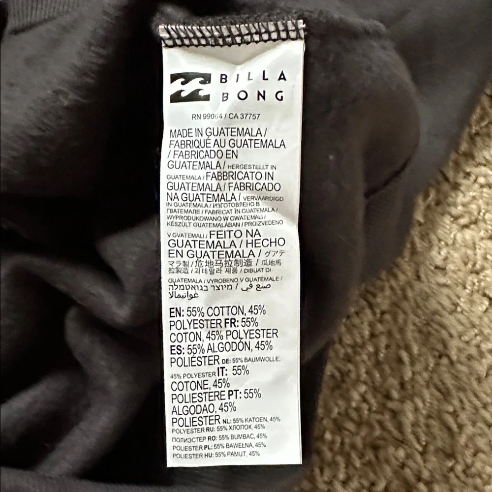 Billabong Black Desert Graphic Sweatshirt Go Your Own Way - Picture 4 of 5